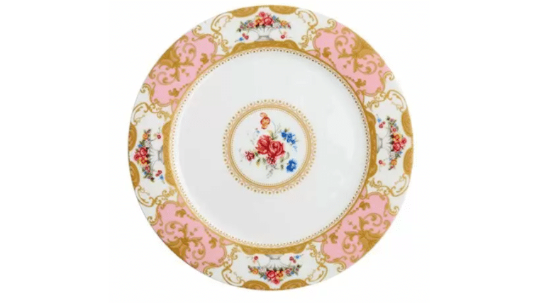 Marie Antoinette Pink B&amp;B Plate – 6″ | Rental