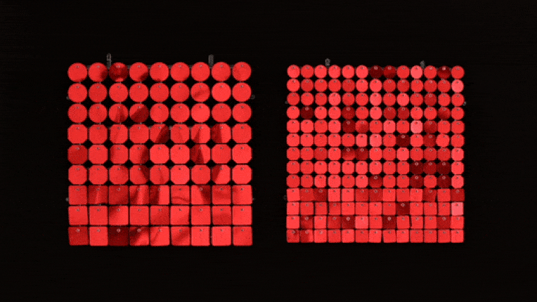 Sequin Shimmer 8’x8′ Backdrop Rental – Red Mirror | Rental