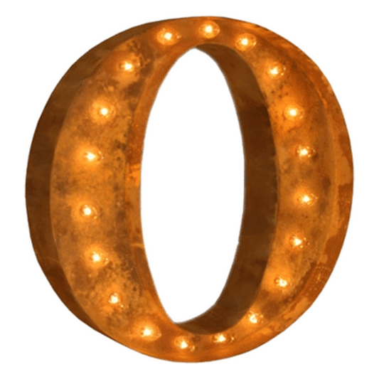 Vintage Marquee Letter | O | 36″ | Rental