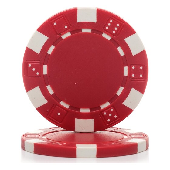 Part - Brybelly Red Clay Composite Striped 11.5 Poker Chip Rental | Rental