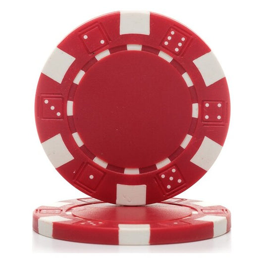 Part - Brybelly Red Clay Composite Striped 11.5 Poker Chip Rental | Rental