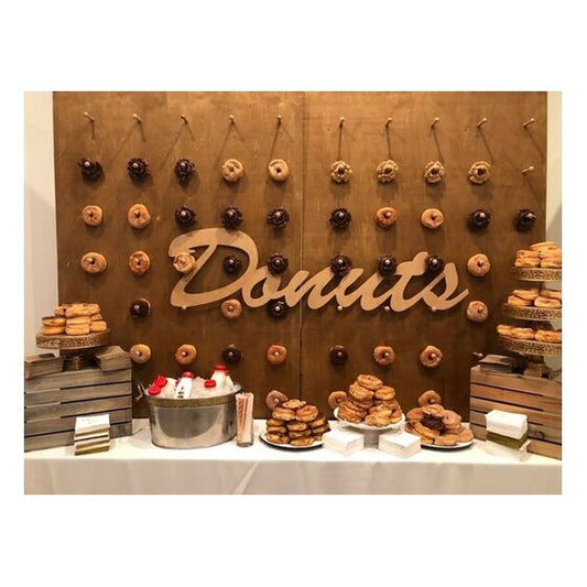 8′ x 8′ Wood Donut Wall | Rental