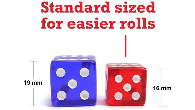 Part – 16mm Red Rounded Brybelly Casino Dice | Rental