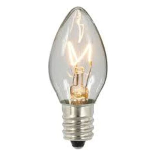 C7 – 60W – 120V – Transparent Clear Incandescent Light Bulb | Rental