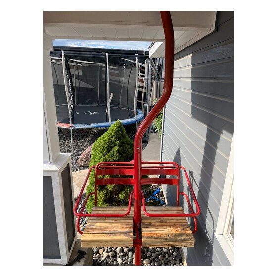 2 Chair Metal Ski Lift Chair | Rental