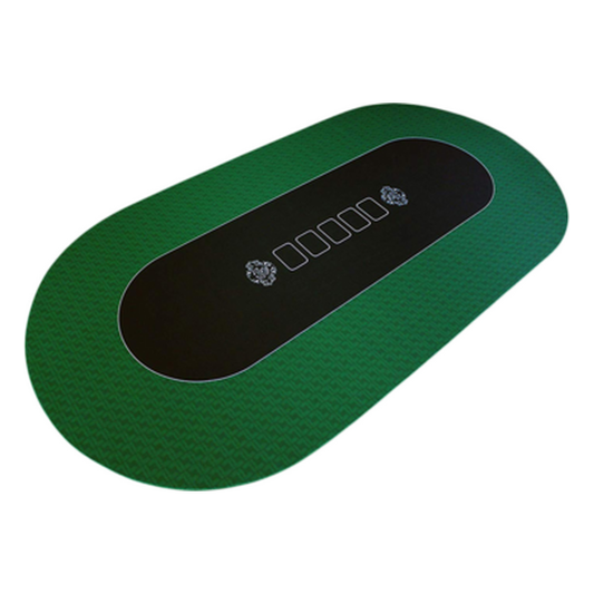 Part – 8′ Green Oval Poker-Texas Hold Em Casino Table Only | Rental