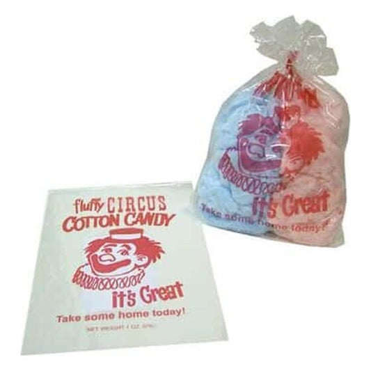 Cotton Candy – Red Clown Cotton Candy Bags | Rental