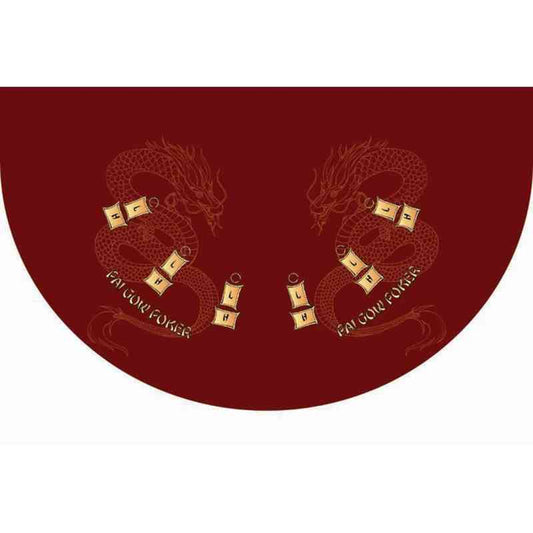 Part - 6' Burgundy Pai Gow Poker Game Table Top Only Rental | Rental