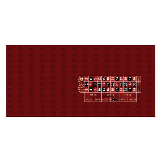 Part – 12′ Burgundy Roulette Casino Game Table Only | Rental